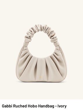 JW PEI Gabbi Ruched Hobo Handbag - Ivory